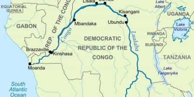 Kongo ibaia munduko mapa