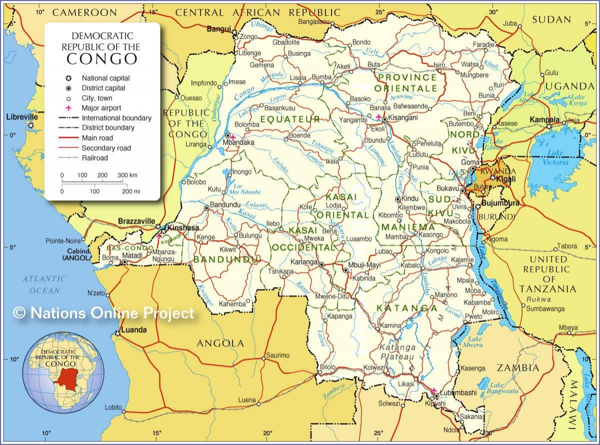 mapa kongoko errepublika demokratikoan